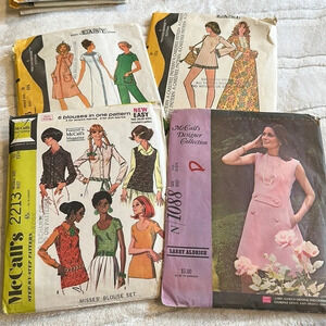 Bundle of 4 Vintage patterns McCalls size 10